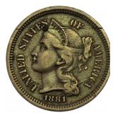 1881 Liberty Three Cent Nickel *Better