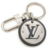 Louis Vuitton Key Ring Silver Black
