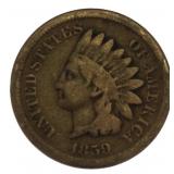 1859 Indian Head Copper Nickel Cent *First Year