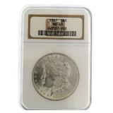 1887 Philadelphia MS63 Morgan Silver Dollar