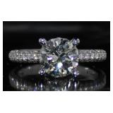 14k Gold 2.72 ct Round Brilliant Lab Diamond Ring