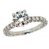 14k Gold 1.94 ct Brilliant VS Lab Diamond Ring