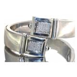 14kt Gold 3/4 ct Diamond GRAZIELLA Bangle Bracelet