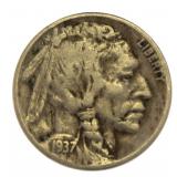 1937-D (3 Legged) Buffalo Nickel *SUPER RARE