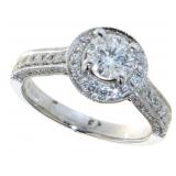 14kt Gold 1.53 ct Round Brilliant Diamond Ring
