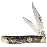 ROUGH RYDER RR2013 SILVER SPARKLE PEANUT KNIFE
