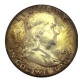1963 Choice BU Franklin Silver Half Dollar