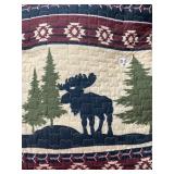 Queen Moose Quilt Set