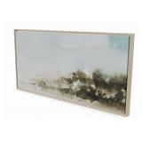 24 x 74 " Water Color on Canvas