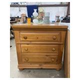 Large Estate Maple Bachelors Chest