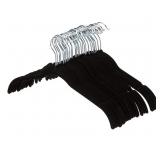 (40) Pc Chrome & Black Huggable Hangers