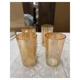 (4) Carnival Glasses