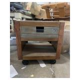 Elements  Rustic Painted End Table