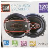 5 1/4 Dual 4-Way Speakers 120 WATTS