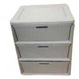 3 Drawer Gray Storage