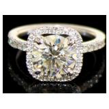 14kt Gold 2.74 ct VS Lab Diamond
