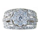 10kt Gold Brilliant 2.00 ct Diamond Cocktail Ring