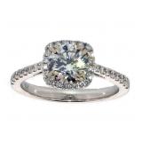 14k Gold 1.55 ct Round Brilliant Lab Diamond Ring