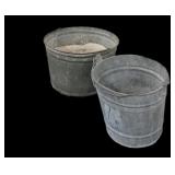 (2) Vintage Buckets