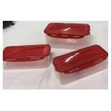 (3) Lock Food Storage Containers