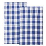 12 Pc Plaid Kitchen Towels-Color Varies