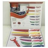 7+1 S & D Leopard Non-Stick  Knife Set