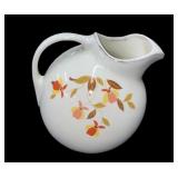 Halls Superior Jewel Tea Autumn Leaf Ball Pitcher