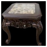 Marble Top Ornate End Tables