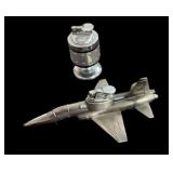 Vintage US Air Force Plane Lighter & Table