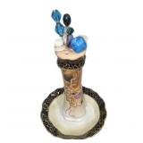 Hat Pins & Hand Painted Nippon Hat Pin Holder