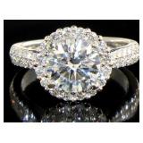 14kt Gold 2.65 ct Round Brilliant Lab Diamond Ring