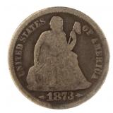 1873 Seated Liberty Dime