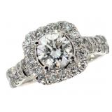 14k Gold 1.79 ct Brilliant VS2 Lab Diamond Ring