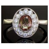 Antique Style Sultanite Color Change Ring