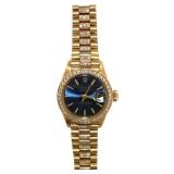 18kt Gold Oyster Datejust Rolex Lady President