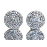 10kt Gold 1/2 ct Brilliant Diamond Stud Earrings
