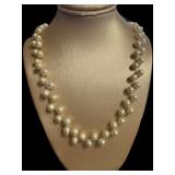 Natural 6mm Station Pearl Necklace