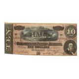Confederate States of America $10.00 Note