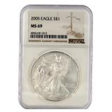 2005 MS69 American Silver Eagle