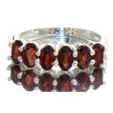 Natural 1.54 ct Garnet Anniversary Ring