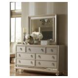 Samuel Lawrence Diva Platinum Dresser & Mirror