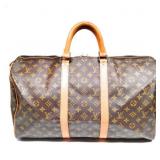 Louis Vuitton LV Boston Bag Keepall 50 Brown