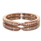10kt Rose Gold Brilliant Diamond Band