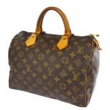 Louis Vuitton Speedy 30 Travel Hand Bag Brown