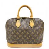 Louis Vuitton LV Hand Bag Alma Browns Monogram