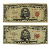 1963 Red Seal $5.00 Certificate