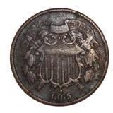1865 Copper Two Cent Nickel