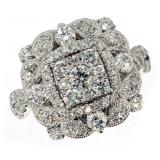 14k Gold Antique Style 1.90 ct Diamond Ring