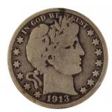 1913 Barber Half Dollar