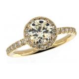14k Gold 1.60 ct Round Brilliant Diamond Ring